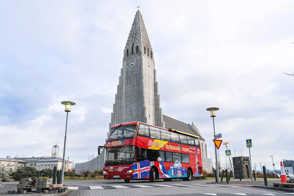 Hop-on hop-off bus Reykjavik